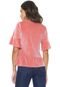 Blusa For Why Veludo Babados Coral - Marca For Why