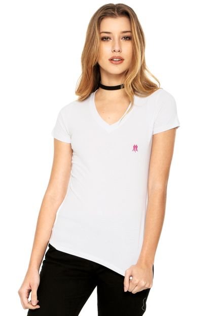 Camiseta Polo Wear Decote V Branca - Marca Polo Wear