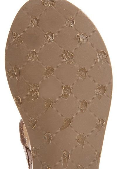 Sandalia Plana Cognac Dafiti Shoes Outlet Especial Compra Ahora