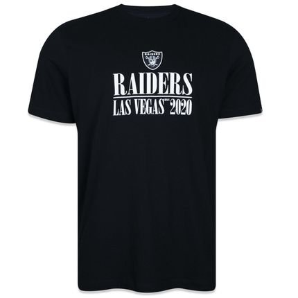 Camiseta New Era Regular Las Vegas Raiders Preto - Marca New Era