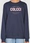 Moletom Fechado Colcci Lettering Azul-Marinho - Marca Colcci