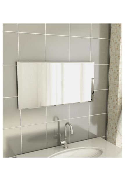 Espelheira para Banheiro Modelo 28 40cm Branca Tomdo - Marca Tomdo
