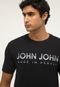 Camiseta John John Logo Preta - Marca John John