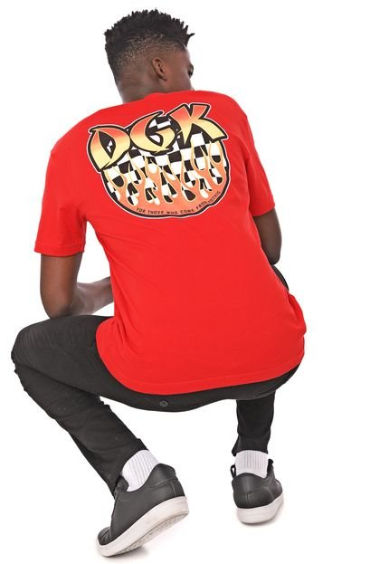 Camiseta DGK Ghetto Fire Vermelha - Marca DGK