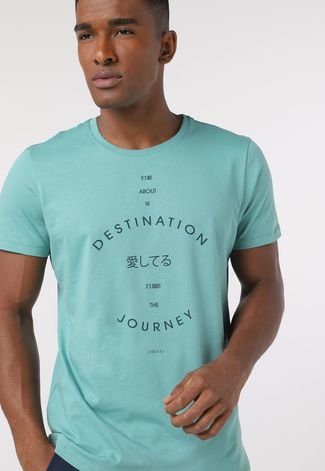 Camiseta Colcci Destination Journey Verde