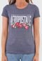 Camiseta Aeropostale Lettering Floral Azul-Marinho - Marca Aeropostale