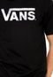Camiseta Vans Classic Logo Fi Preta - Marca Vans
