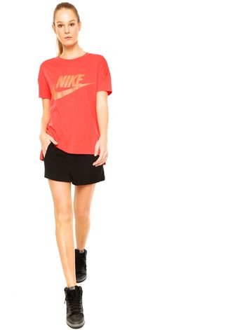 Camiseta Nike Sportswear W Signal Tee Logo Vermelha