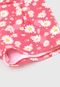 Conjunto 2pçs Colorittá Curto Infantil Floral Rosa - Marca Colorittá