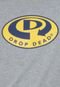 Camiseta Drop Dead 5/6 Drop Logo Retro 1 Cinza/Preta - Marca Drop Dead