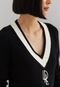 Blusa Tricot Lauren Ralph Lauren Ajustada Logo Preto - Marca Lauren Ralph Lauren