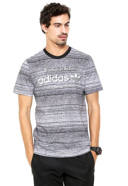 Camiseta adidas Originals Traction AOP Cinza - Marca adidas Originals