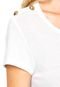 Camiseta Lança Perfume Botões Branca - Marca Lança Perfume