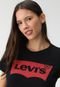 Camiseta Levis Perfect Tee Preta - Marca Levis