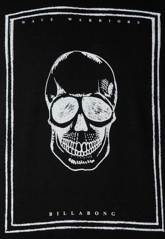 Camiseta Billabong Skull Preta