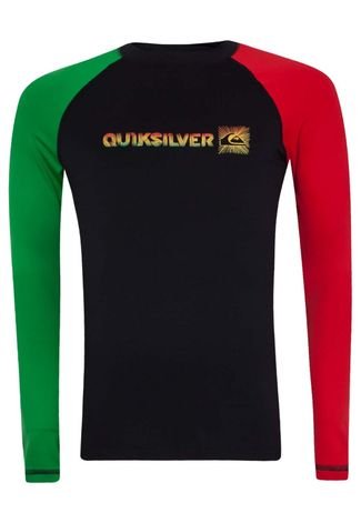 Camiseta Quiksilver Surf UV Phaser Preta