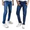 Kit 2 Calça Jeans Masculino Skinny Azul Clara   Azul Escura - Marca Polo State