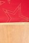 Toalha de Mesa Karsten Natal Golden Estrelas 175x220cm Vermelha - Marca Karsten
