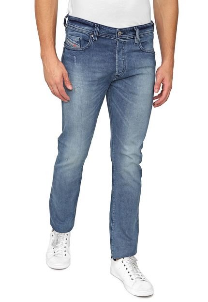 Calça Jeans Diesel Slim Buster Tapered Azul - Marca Diesel