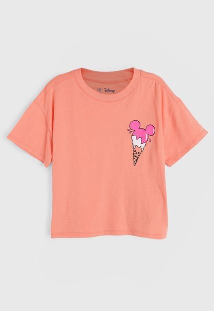 Camiseta GAP Mickey Mouse Coral - Marca GAP