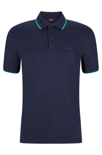 Camisa Polo BOSS Parlay Azul - Marca BOSS