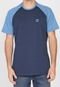 Camiseta Hang Loose Raglan Azul-Marinho/Azul - Marca Hang Loose