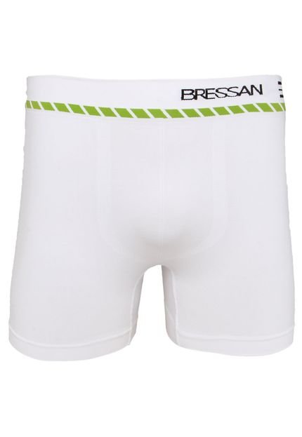Cueca Bressan Boxer Logo Branca - Marca Bressan