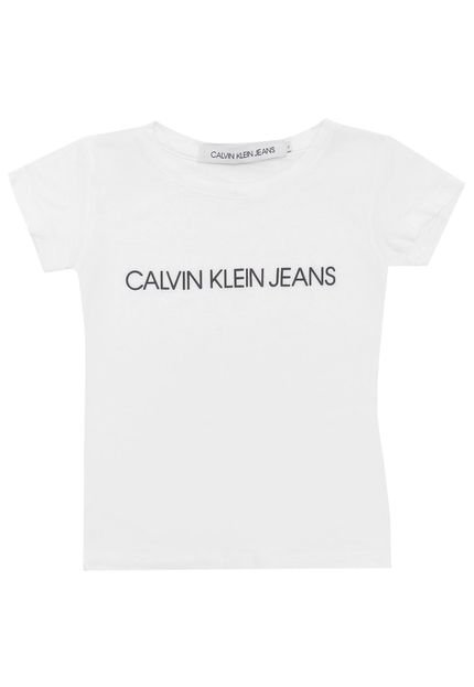 Blusa Calvin Klein Kids Menina Branca - Marca Calvin Klein Kids