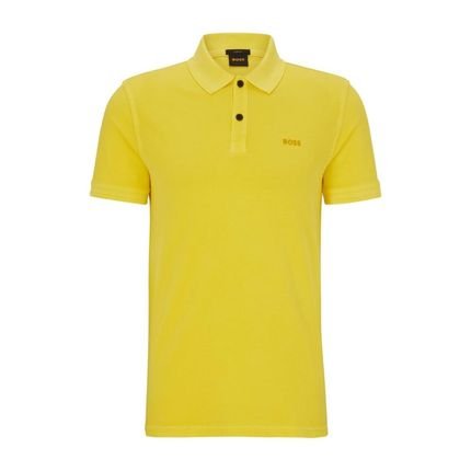 Camisa Polo Slim-Fit Em Algodão Piqué - Marca BOSS