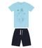 Conjunto Infantil Camiseta Com Bermuda Trick Nick Azul - Marca Trick Nick