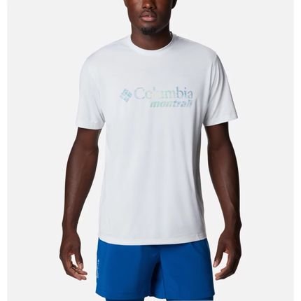 Camiseta Columbia MC Trinity Trail Graphic Branco Masculino - Marca Columbia