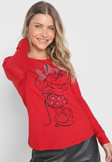 Blusa Cativa Disney Minnie Vermelha - Marca Cativa Disney