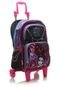 Mochila de Rodinhas Infantil Sestini M 16Y01 Roxa Monster High - Marca Sestini