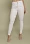 Calça Jeans Cigarrete Branco com Cintura Média Dialogo Feminino - Marca Dialogo Jeans