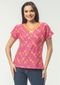 Blusa Pau a Pique Estampada Pink - Marca Pau a Pique