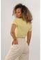 Blusa T-shirt Feminina Just Basic Amarelo - Marca JUST BASIC