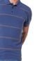 Camisa Polo Aramis Reta Listas Azul-marinho - Marca Aramis