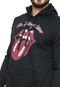 Moletom Flanelado Fechado bandUP! Rolling Stones Preto - Marca bandUP!