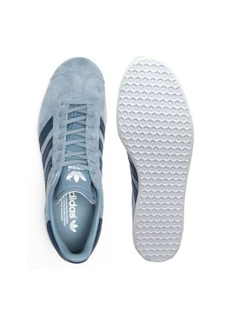 Tênis Couro adidas Originals Gazelle W Azul/Azul-marinho