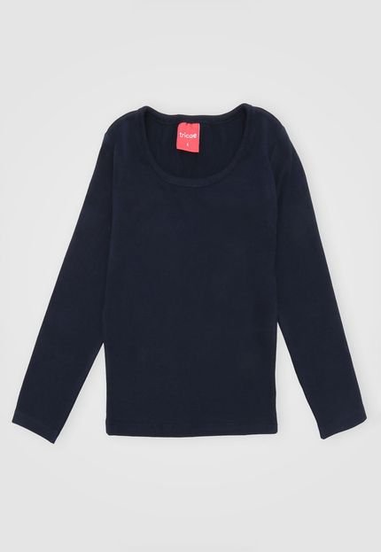 Blusa Tricae Infantil Lisa Azul-Marinho - Marca Tricae