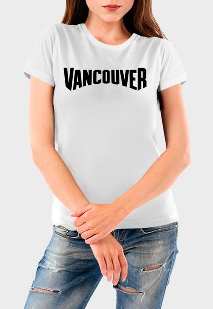 Camiseta Feminina Branca Vancouver Algodão Premium Benellys - Marca Benellys