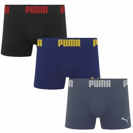 Kit 3 Cuecas Puma Boxer Sem Costura - Marca Puma