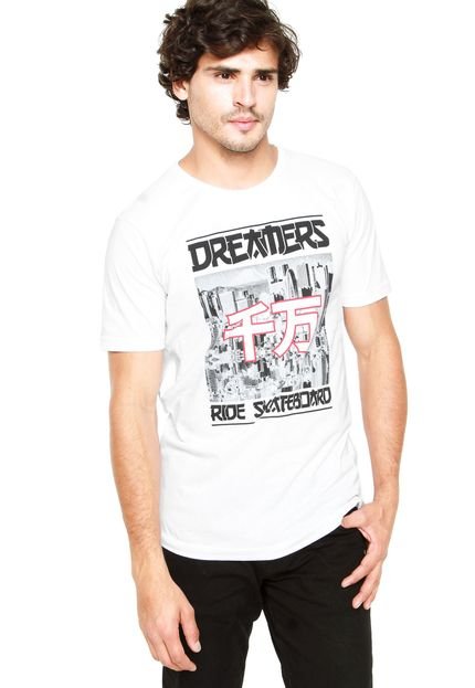 Camiseta Ride Skateboard Dreamers Branca - Marca Ride Skateboard