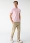 Camisa Polo Colcci Reta Logo Rosa - Marca Colcci