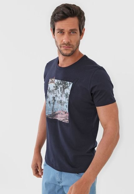 Camiseta Colcci Praia Azul-Marinho - Marca Colcci