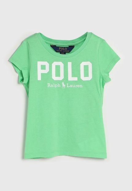 Blusa Polo Ralph Lauren Infantil Lettering Verde - Marca Polo Ralph Lauren