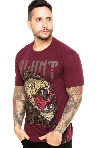 Camiseta Blunt Violent Lion Vinho - Marca Blunt