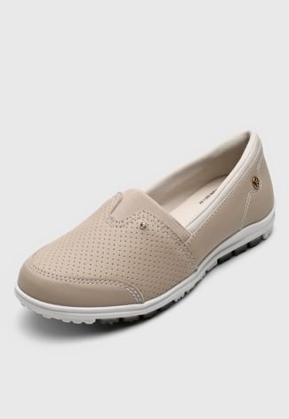 Casual Tênis DAFITI SHOES Perfuros Bege - Compre Agora