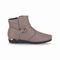 PICCADILLY MAXI - Bota Fernanda Cano Curto Salto Baixo Taupe - Marca Piccadilly