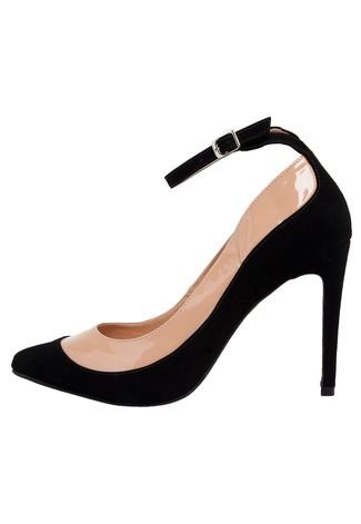 Scarpin DAFITI SHOES Transpassado Preto - Compre Agora